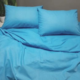 Постільна білизна однотонна Blue