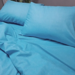 Постільна білизна однотонна Blue