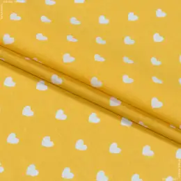 Постільна білизна з бязі сердечки жовтий